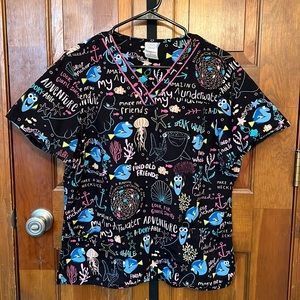Disney Finding Nemo Scrub Top